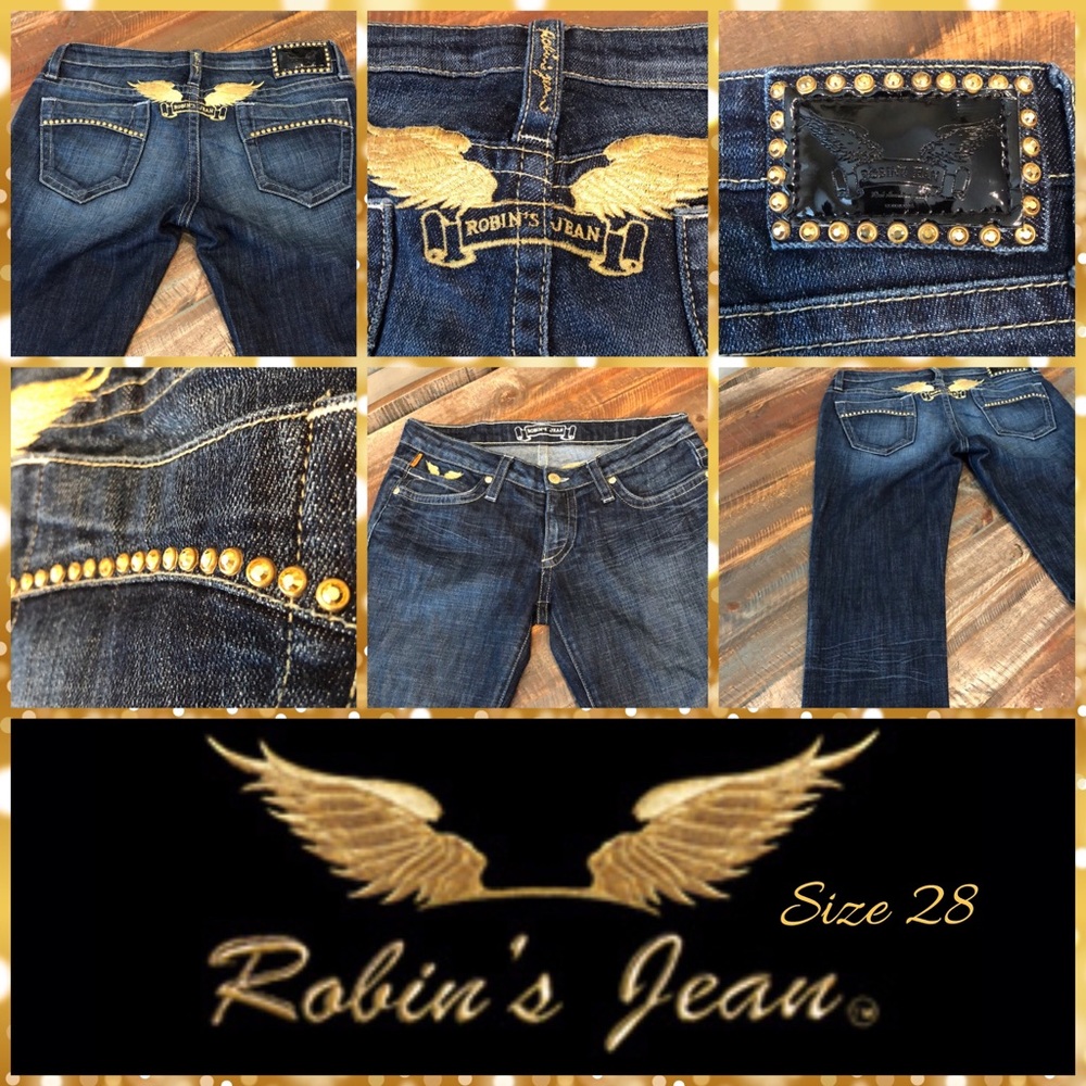 Women’s ROBIN'S JEAN MARILYN, Gold Crystal Studs